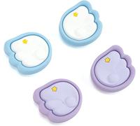 GeekShare Lot de 4 capuchons de joystick en silicone pour manette de jeu de joycon, compatibles avec Nintendo Switch/OLED/Switch Lite - Little Wings
