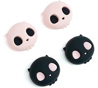 GeekShare Mignon Halloween Silicone Joycon Thumb Grip Cap, Joystick Cover Compatible avec Switch/OLED/Switch Lite, Lot de 4 - Sweetheart Cranium