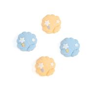 GeekShare Mignon Silicone Joycon Thumb Grip Caps, Joystick Cover Compatible avec Nintendo Switch/OLED/Switch Lite, 4PCS - Coquillage