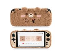 GeekShare Plush Case Compatible with Switch 2 (2025), NS2 Protective Cover for Switch Console and Grip Joy Controller, Plush Bear