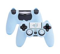 GeekShare Skin de Protection en Silicone antidérapant pour Manette de PS4 Slim/Pro Motif Patte de Chat Bleu