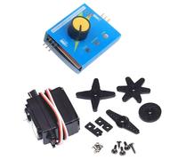 Geekstory DS04-NFC Micro servomoteur rotatif à 360 degrés + testeur de servo RC 3 canaux