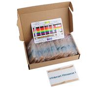 Geekstory Lot de 1460 résistances électroniques 1/4 W 73 valeurs 1 % film métallique de précision 1 ohm-1 Mohm