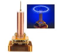 Geekstyl Music Coil Topper, Bobines de Musique en Laiton doré Module D'expérimentation avec Lumière, Bobines Outils Manuels Base de Radiateur CPU 100-240 V (Prise UE)