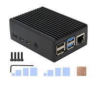 Geekworm Boîtier en Aluminium pour Raspberry Pi 4 modèle B - Résistant - Dissipation Thermique Passive - pour Raspberry Pi 4B Uniquement