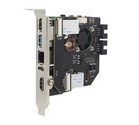 Geekworm KVM-A8 PCIe Version for Raspberry Pi 4 Model B KVM Over IP | Support V3 OS Only, Remote ATX Control, PoE Power Input (802.3af/at), 1080P Video Capture, Unassembled, NOT include RPi4