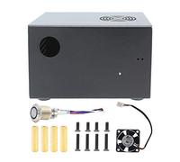 Geekworm Raspberry Pi X825-C6 Matching Metal Case+Switch+Cooling Fan, Honeycomb Chassis for X825 SSD&HDD SATA Board & Raspberry Pi 4 Model B & X735
