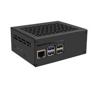Geekworm X1201-C1 Metal Case for Raspberry Pi 5 & X1201 UPS Shield | Compatible with Active Cooler & Top PCIe to M.2 NVMe SSD HAT