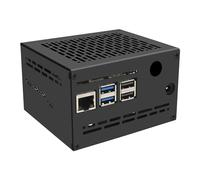 Geekworm X1202-C1 Metal Case for Raspberry Pi 5 & X1202 UPS Shield | Compatible with Active Cooler & Top PCIe to M.2 NVMe SSD HAT