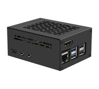 Geekworm X1300-C1 Boîtier en métal pour Raspberry Pi 5 et X1300 HDMI vers CSI-2 / X1001 / X1003 / X1004 PCIe vers NVMe Shield / Cooler actif officiel