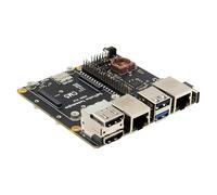 Geekworm X1501 CM5 IO Carte support pour Raspberry Pi Module de calcul 5 Prend en charge Dual M.2 NVMe SSD | Ports Ethernet 1 GbE + 2,5 GbE