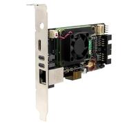 Geekworm X651 KVM Over IP Kit PCIe for Raspberry Pi Compute Module 4 CM4 | Supports KVM V3 OS，Integrated PoE & ATX Control，Video Capture via CSI, Not Include Raspberry Pi CM4