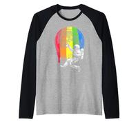 Geeky Gay Pride Month Astronaute Rainbow Moon Space Painter Manche Raglan