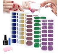 Geeli Nails, Geeli House Nails, Geeli Nails Kit, autocollants de vernis à ongles auto-adhésifs avec 1 lime à ongles, autocollants pour nail art, kit de gel pour ongles (5PCS-D)