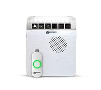 Geemarc Amplicall 100 - Récepteur d’Un Système d’Alerte pour Malentendants avec Alarme Puissante et Flash Lumineux - Fonctionne comme Détecteur de Son et Amplificateur de Sonnerie et de Sonnette