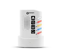 Geemarc Amplicall 150 - Récepteur Portatif d’Un Système d’Alerte pour Malentendants avec Alarme et Vibreur Intégré - Fonctionne comme Détecteur de Son et Amplificateur de Sonnerie et de Sonnette