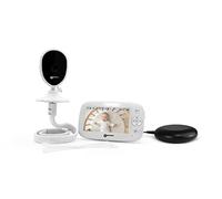 Geemarc Amplicall Sentinel - Bébé Moniteur avec Écran Couleur et Radio Bidirectionnelle - Détecteur de Son, de Mouvement et de Température - Alarme Puissante de 95dB et Coussin Vibrant - Version FR