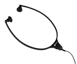 Geemarc Casque d’Écoute Stéthoscopique avec Connecteur Jack 3.5 et Câble de 2 Mètres - Intra-auriculaire - Compatible avec Téléphone Portable, Ordinateur et Tablette