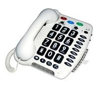 Téléphone fixe amplifié GEEMARC CL 100 - Grandes touches - Blanc