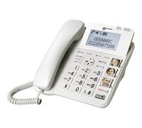Geemarc - Téléphone fixe CL595 - Volume amplifié Sonnerie forte Touches larges Appel d'urgence - FR