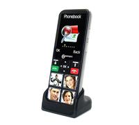 Geemarc CL8000 - Téléphone Portable Senior 4G Facile d’Utilisation avec Larges Touches Photo, Fonction SOS et Volume Amplifié - Adapté aux Malentendants et Personnes Âgées - Débloqué et Bluetooth