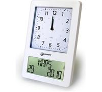 Geemarc VISO50_WH_VDE radiopiloté(e) Horloge murale blanc