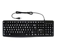 Geemarc KBSV3_BLK_GE Clavier USB Allemand, QWERTZ, Windows® Noir Extragroße Tasten