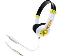 Geemarc KIWIBEAT-MIC Casque supra-auriculaire filaire 5 couleurs, vert, orange, noir, blanc serre-tête léger, volume réglable