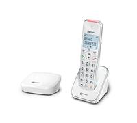Geemarc Liberty 200 Solo - Téléphone sans Fil avec Base Ultra Compacte - Installez Votre Combiné où Vous Voulez