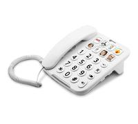 Geemarc PhotoPHONE 110 - Téléphone Fixe Amplifié à Grosses Touches, Boutons Photo, Haut-parleur Séniors.