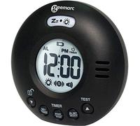 Geemarc Telecom S.A Wake'n Shake Voyager Réveil de Voyage Portable avec Alarme Extra Forte 75 DB + Vibration + étui de Voyage Noir