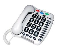 GEEMARC Téléphone fixe grosses touches sénior AMPLIPOWER 50 - Blanc