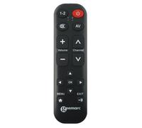 Geemarc TV-15 - Télécommande universelle avec apprentissage, gros caractères et touches pour jusqu'à deux appareils