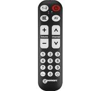 Geemarc TV15 - Télécommande Universelle Facile d’Utilisation avec 14 Gros Boutons Programmables pour Séniors - Télécommande d’Origine Requise pour Appairage - Fonctionne en Infrarouge