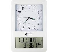 Geemarc VISO50_WH_VDE radiopiloté(e) Horloge murale blanc