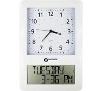 Geemarc VISO50_WH_VDE radiopiloté(e) Horloge murale blanc
