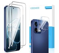 GEEMEE 2 Pièces Verre Trempé pour OPPO A6 Pro avec 2 Pièces Caméra Arrière Protecteur, 9H Dureté HD Film Vitre Trempé, sans Bulles Anti-Rayures Protecteurs d'écran