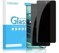 GEEMEE Anti-Espion Verre Trempé pour Xiaomi Redmi Note 14 5G/4G, 2 Pièces 9H Ultra Privacy Protecteur D'écran Vie Privée Film De Anti-Espion Protection écran