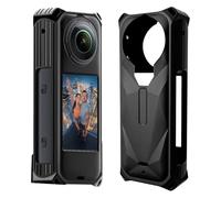 GEEMEE Coque pour Insta360 X5 Protecteur,Silicone Cadre de Caméra D'action Protection, résistante aux Rayures,Anti-Chute,Coque Case Cover Compatible avec Insta360 X5（Noir）