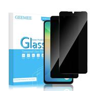 GEEMEE Lot de 2 films de protection d'écran en verre trempé pour Samsung Galaxy A06, dureté 9H, anti-rayures, installation facile