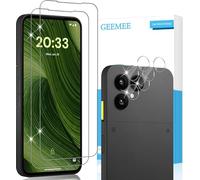 GEEMEE pour Fairphone 6 Verre Trempé, Protection écran et Caméra Arrière Protecteur, 2+2 Pièces Ultra Clair 9H Crystal Protection Ecran Anti - Rayures
