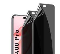 GEEMEE pour Honor 400 Pro Anti-Espion Verre Trempé, 2 Pièces 9H Ultra Privacy Protecteur D'écran Vie Privée Film De Anti-Espion Protection écran