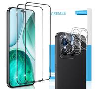 GEEMEE pour Honor X8c Verre Trempé avec Caméra Arrière Protecteur, 2+2 Pièces 9H Dureté HD Film Vitre Trempé, sans Bulles Anti-Rayures Protecteurs d'écran