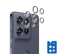 GEEMEE pour Motorola Moto Edge 50 Neo Arrière Caméra Verre Trempé Protection Ecran, 2 pièces 9H Sensibilité Protection D'écran Film, Couverture Complète Anti-Rayures Screen Protector