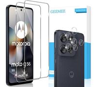GEEMEE pour Motorola Moto G100 Pro Verre Trempé +Arrière Caméra Verre Trempé, 2 Pack +2 Pack Ultra Clair 9H Crystal Protection Ecran Anti - Rayures Glass Screen Protector pour Motorola Moto G100 Pro