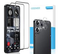 GEEMEE pour Nothing CMF Phone 2 Pro Verre Trempé avec Caméra Arrière Protecteur, 2+2 Pièces 9H Dureté HD Film Vitre Trempé, sans Bulles Anti-Rayures Protecteurs d'écran