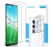 GEEMEE pour OPPO A5 4G/5G/OPPO A5m Verre Trempé, 2+2 Pièces Protection écran et Caméra Arrière Protecteur, Ultra Clair 9H Crystal Protection Ecran Anti - Rayures Screen Protector
