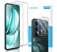 GEEMEE pour Realme C71 Verre Trempé +Arrière Caméra Verre Trempé, 2 Pack +2 Pack Ultra Clair 9H Crystal Protection Ecran Anti - Rayures Glass Screen Protector pour Realme C71