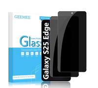 GEEMEE pour Samsung Galaxy S25 Edge 5G Anti-Espion Verre Trempé, 2 Pack 9H Ultra Anti-Espion Protecteur D'écran Vie Privée Film De Protection écran