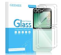 GEEMEE pour Samsung Galaxy Z Flip 6/Z Flip6 Arrière Verre Trempé Protection D'écran,2 Pack 9H Haute Sensibilité Couverture Complète sans Bulles Anti-Rayures Protection D'écran